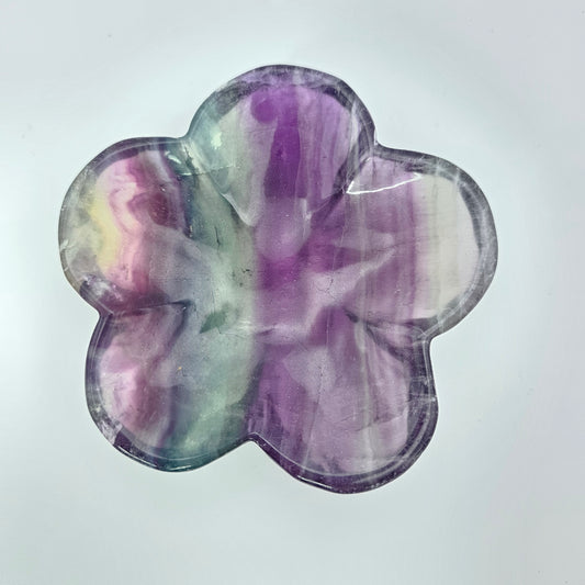 Fluorit Schale Blume #21E