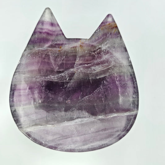 Fluorit Katze Schale #23C