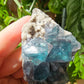 Grün/Blauer Fluorit mit Quarz #55C